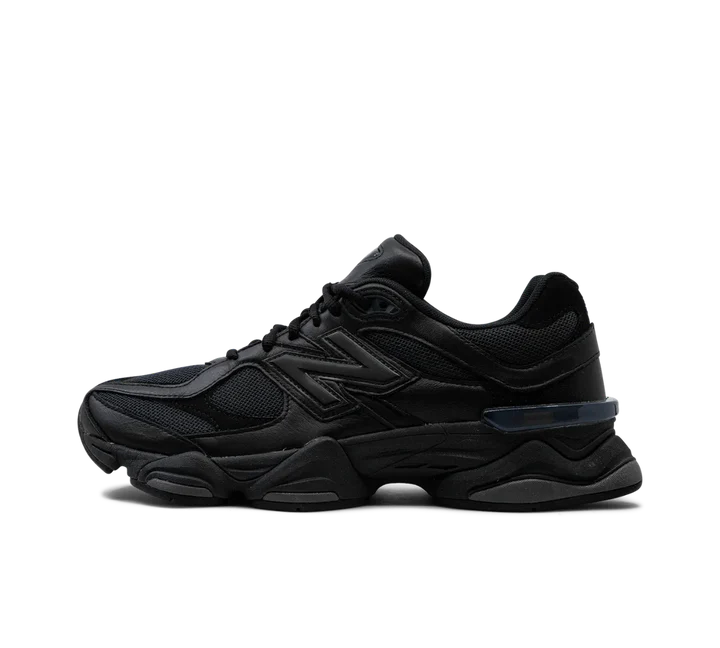 New Balance 9060 Triple Black Leather Main image