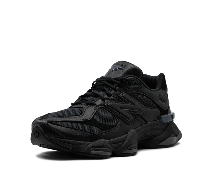 New Balance 9060 Triple Black Leather